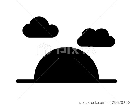 Sunset Icon Monotone 129620200