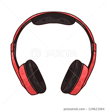 illustration of headphone 129621064