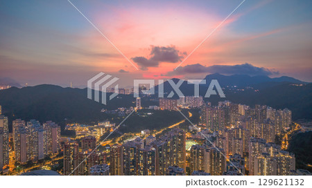 Aug 14 2022 Residential towers and urban life in Po Lam Hong Kong 129621132