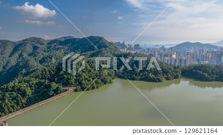 Aug 9 2025 a Tranquil waters of scenic Shing Mun Reservoir 129621164