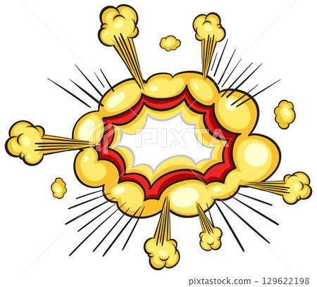 Comic Style Explosion Burst Vector Illustration Comic Style Explosion Burst Vector Illustration 129622198
