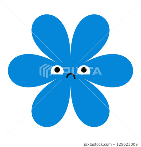 Angry flower cartoon with a grumpy face and vivid colors. A bold and expressive floral emoji in a playful, minimal style. Angry flower cartoon with a grumpy face and vivid colors. A bold and expressive floral emoji in a playful, minimal style. 129623009