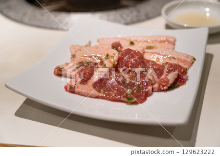 pork barbecue food cuisine restaurant grilled pork BBQ pork roasted meat pork barbecue food cuisine restaurant grilled pork BBQ pork roasted meat 129623222