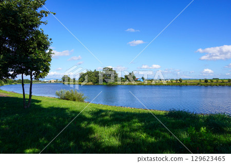 從某個地點看到的篠津湖 129623465