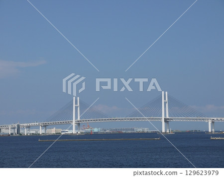 從大山橋看到的海灣大橋 從大山橋看到的海灣大橋 129623979