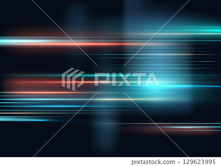 futuristic technology abstract background digital design with glowing orange and cyan horizontal light lines speed motion cyber glow sci fi background modern tech virtual network innovation concept futuristic technology abstract background digital design with glowing orange and cyan horizontal light lines speed motion cyber glow sci fi background modern tech virtual network innovation concept 129623995