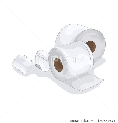 Illustration of Toilet Paper Illustration of Toilet Paper 129624633