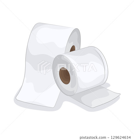Illustration of Toilet Paper Illustration of Toilet Paper 129624634