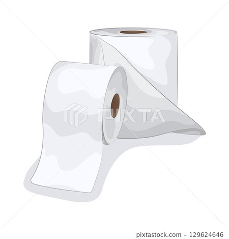 Illustration of Toilet Paper 129624646