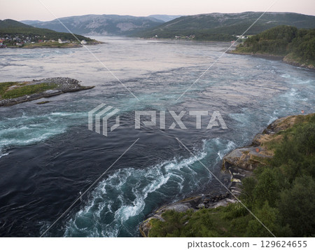 Saltstraumen in night 129624655