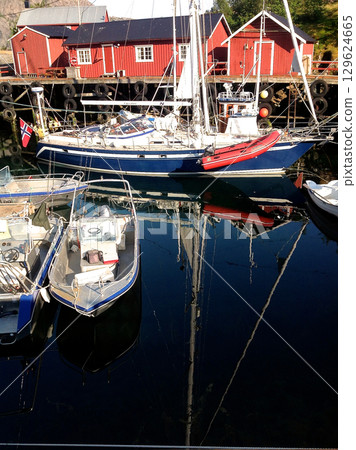 View of Nasfjord in Norway View of Nasfjord in Norway 129624665