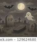 Halloween Graveyard 129624680