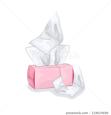 Illustration of Tissue Box 129624690