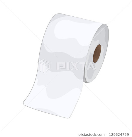 Illustration of Toilet Paper 129624739