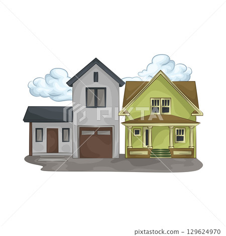 Illustration of House Illustration of House 129624970