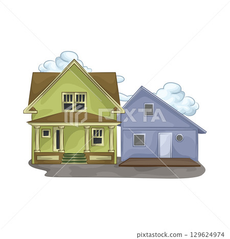 Illustration of House Illustration of House 129624974
