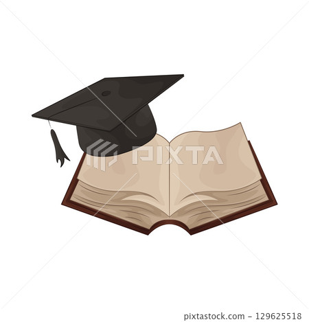 Illustration of open book  129625518