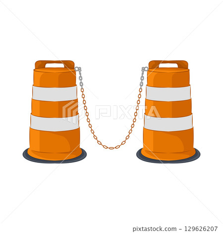 Illustration of Traffic Cone Illustration of Traffic Cone 129626207