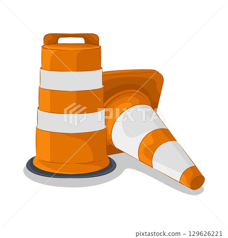 Illustration of Traffic Cone 129626221