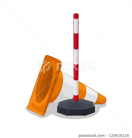 Illustration of Traffic Cone 129626228
