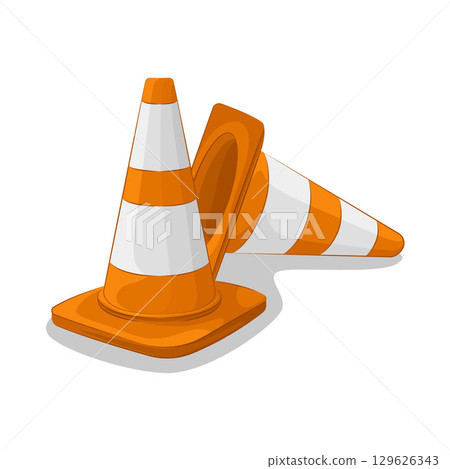 Illustration of Traffic Cone 129626343