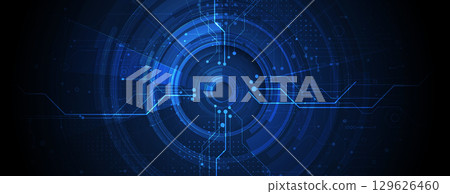 Abstract modern business technology and science background 129626460