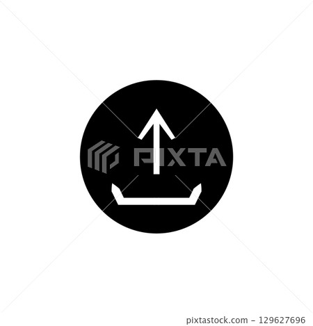 icon vectors upload send file emblem symbol design 129627696
