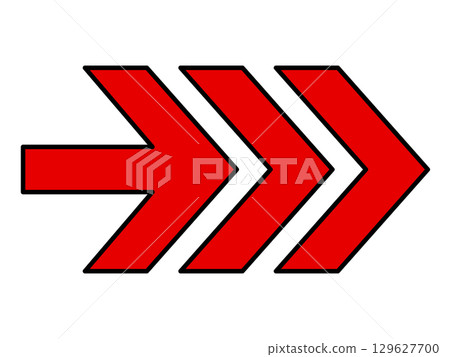 A red arrow pointing right, drawn in a straight line A red arrow pointing right, drawn in a straight line 129627700