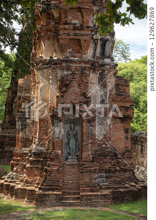 Ruins of Ayutthaya, Kingdom of Thailand 129627869