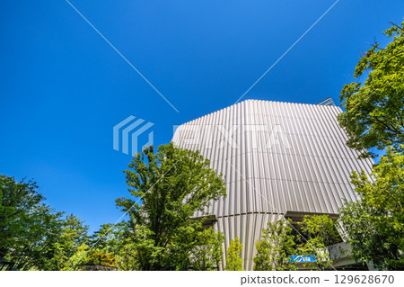 Tokyo cityscape in Japan: The day of the end of the war. We must not forget that tragedy... View of the Showakan Museum and other buildings = August 15th 129628670