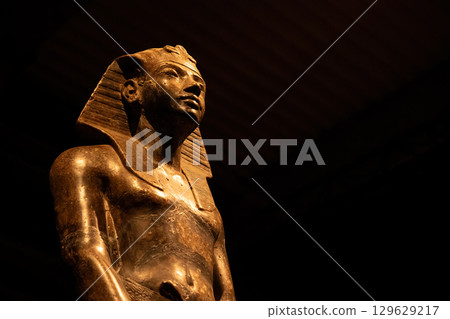 Statue Of Khafre - Ancient Egyptian Monarch, Carved From Diorite. Historical  129629217