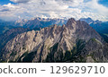 National Nature Park Tre Cime In the Dolomites Alps. Beautiful nature of Italy. 129629710