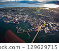 Bridge of city Tromso, Norway 129629715