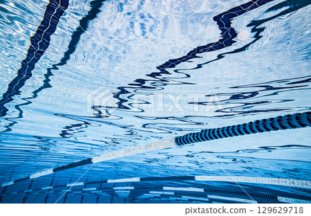 Sport swimming pool underwater background... Sport swimming pool underwater background... 129629718