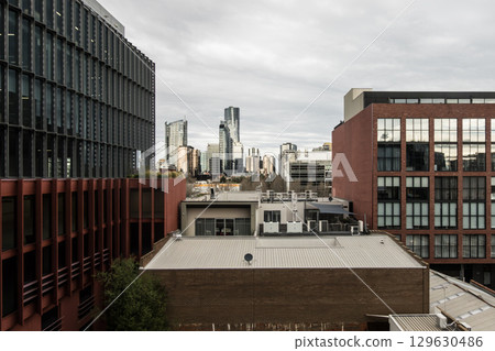 View towards South Yarra from Cremorne in Australia View towards South Yarra from Cremorne in Australia 129630486