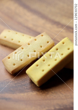 Moist shortbread made with sweet potato and cultured butter 129630702