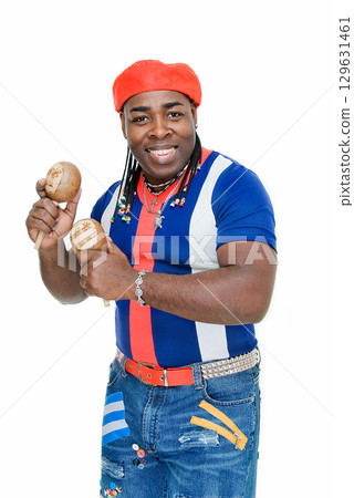 smiling percussionist 129631461