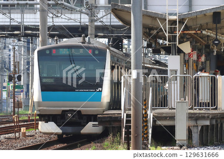 京濱東北線E233系列車（北行：大宮方向）抵達西川口站 129631666