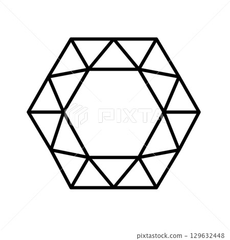Simple jewel illustration 129632448