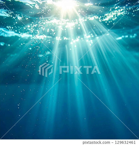 從水下看到的太陽 129632461