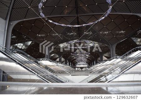 Inside the Haramain High-Speed Railway Station (Al-Sulaymaniyah Jeddah Station) in Saudi Arabia 129632607