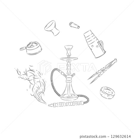 Hookah set light Hookah set light 129632614