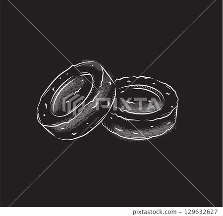 Hookah circle charcoal for smoking black 129632627