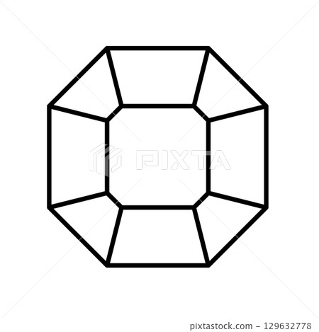 Simple jewel illustration 129632778