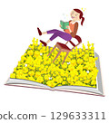 在花園裡讀書 129633311
