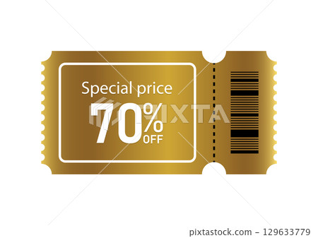 Special Price 70% Off Gold Ticket Special Price 70% Off Gold Ticket 129633779