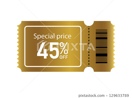 Special Price 45% Off Gold Ticket Special Price 45% Off Gold Ticket 129633789