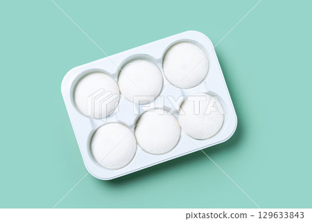 coconut ice cream mochi coconut ice cream mochi 129633843