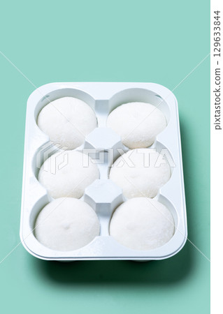 coconut ice cream mochi coconut ice cream mochi 129633844