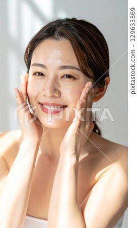 Skincare for healthy, beautiful, radiant skin 129633869